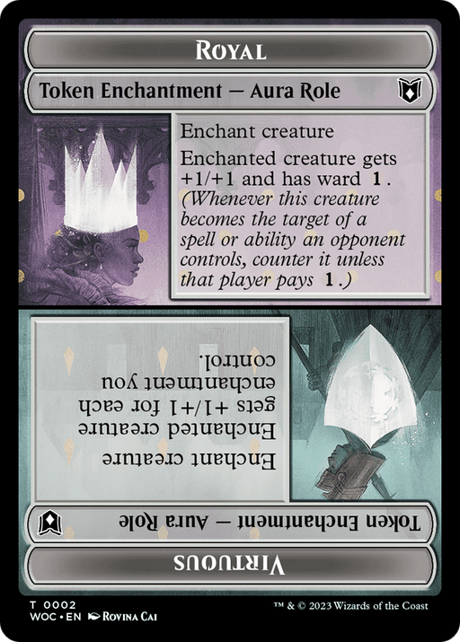 Royal // Virtuous (TWOC-002) [Tokens] Wilds of Eldraine Commander Tokens MTG Single Wizards of the Coast