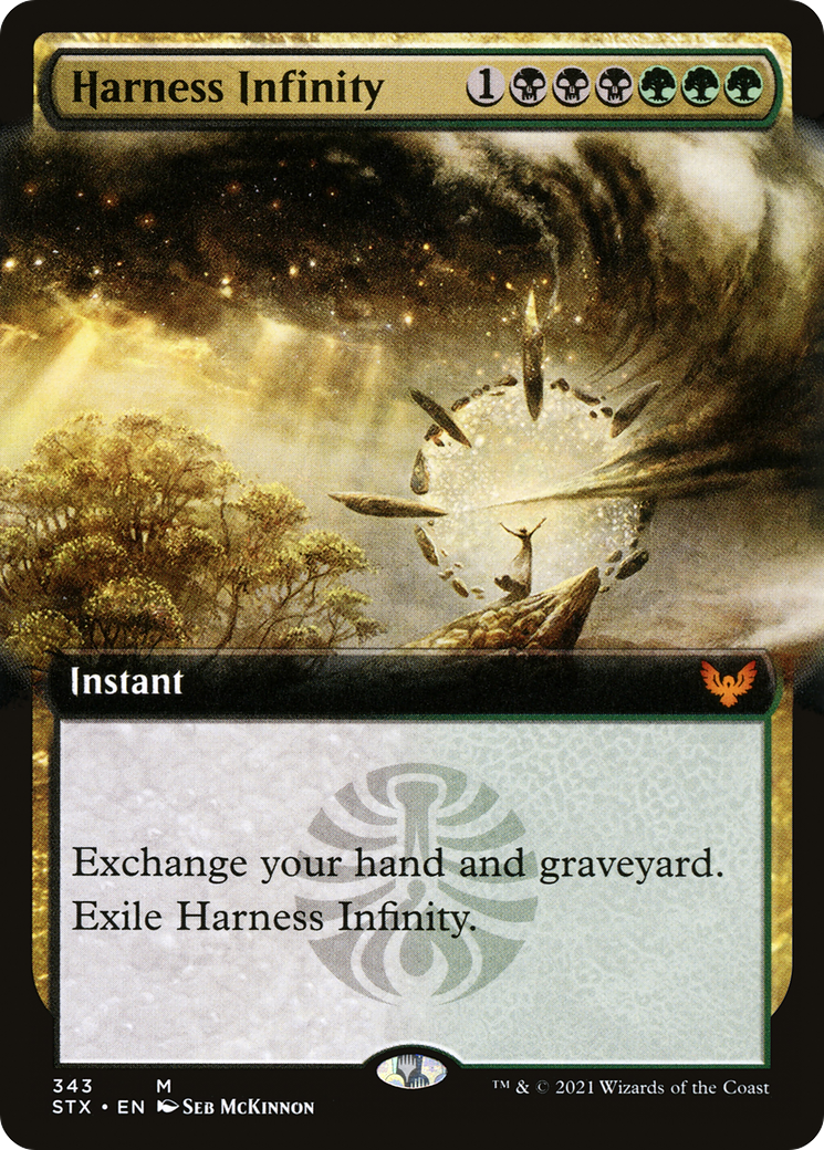 Harness Infinity (STX-343) [Strixhaven: School of Mages] (Extended Art) Foil MTG Single Wizards of the Coast