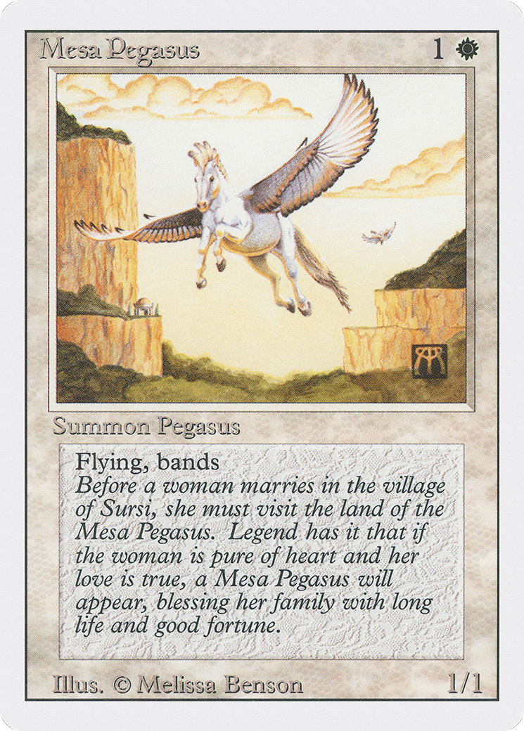 Mesa Pegasus (3ED-028) [Revised Edition] MTG Single Wizards of the Coast