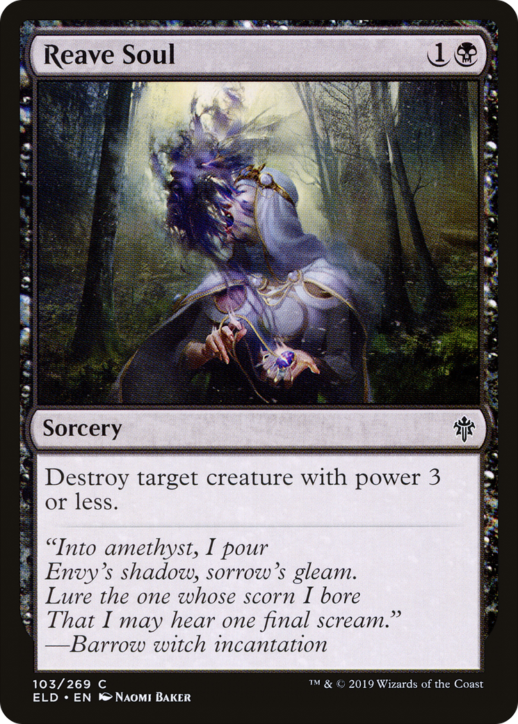 Reave Soul (ELD-103) [Throne of Eldraine] MTG Single Wizards of the Coast