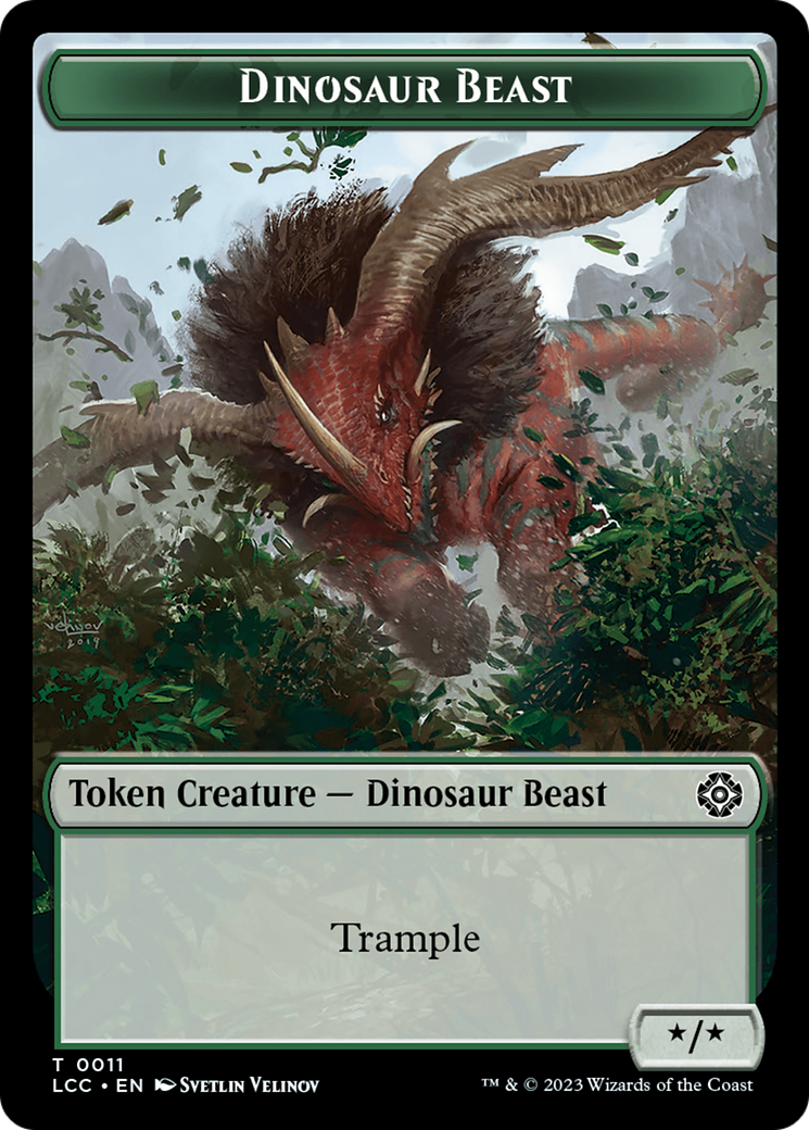 Dinosaur Beast (TLCC-011) [Tokens] The Lost Caverns of Ixalan Commander Tokens MTG Single Wizards of the Coast