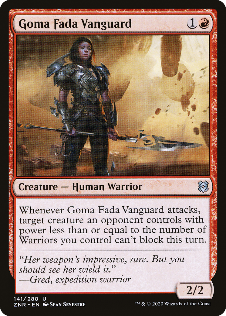 Goma Fada Vanguard (ZNR-141) [Zendikar Rising] Foil MTG Single Wizards of the Coast