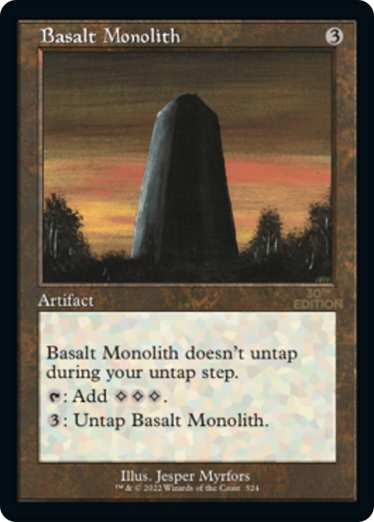 Basalt Monolith (30A-524) [30th Anniversary Edition] MTG Single Wizards of the Coast