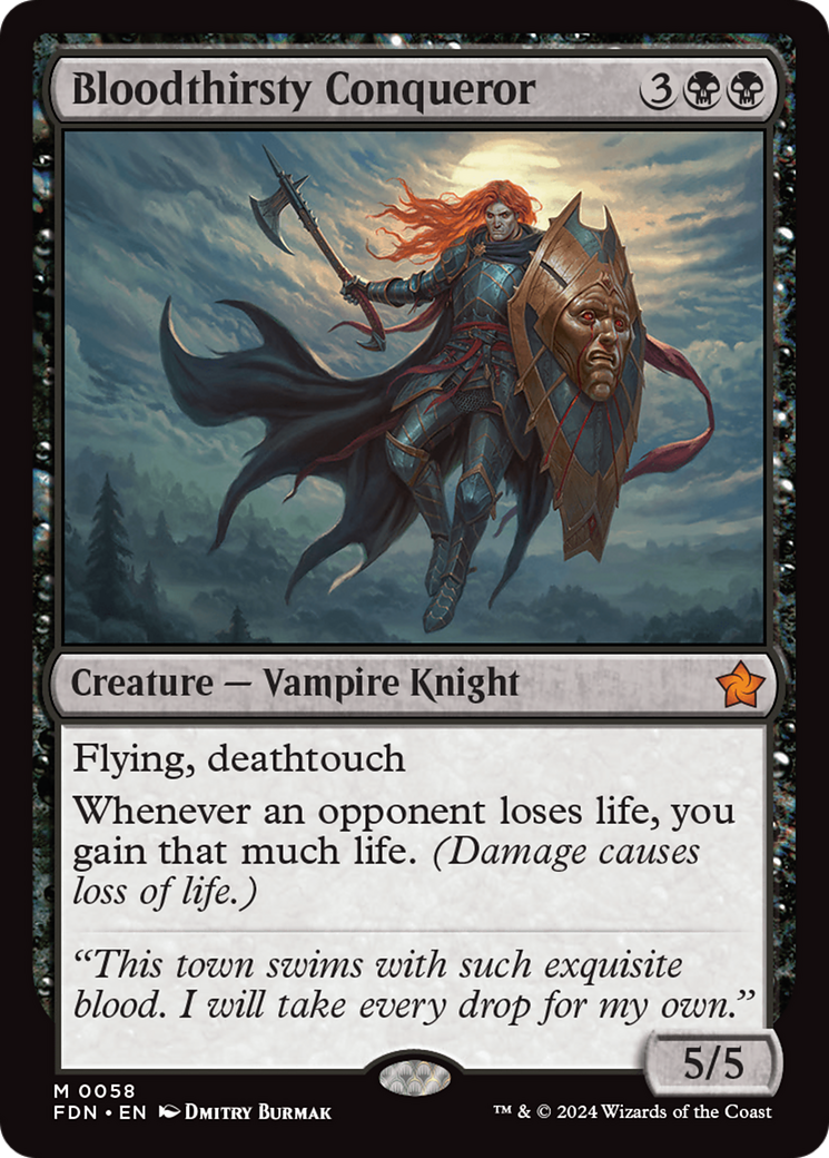 Bloodthirsty Conqueror (FDN-058) [Foundations] MTG Single Wizards of the Coast