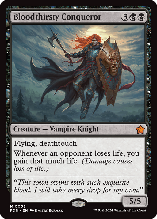 Bloodthirsty Conqueror (FDN-058) [Foundations] MTG Single Wizards of the Coast