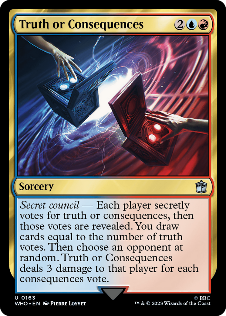 Truth or Consequences (WHO-163) [Doctor Who] MTG Single Wizards of the Coast