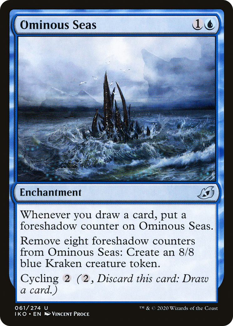Ominous Seas (IKO-061) [Ikoria: Lair of Behemoths] Foil MTG Single Wizards of the Coast