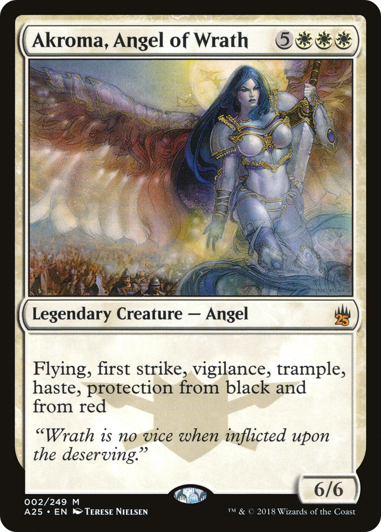 Akroma, Angel of Wrath (A25-002) [Masters 25] Foil MTG Single Wizards of the Coast