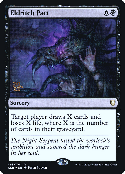 Eldritch Pact (PRE-126S) [Battle for Baldur's Gate Promos] Foil MTG Single Wizards of the Coast