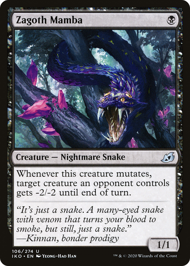 Zagoth Mamba (IKO-106) [Ikoria: Lair of Behemoths] Foil MTG Single Wizards of the Coast