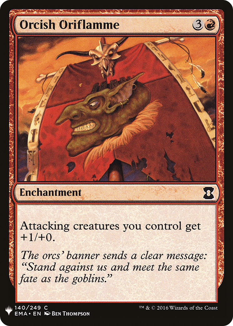 Orcish Oriflamme (LIST-EMA-140) [Mystery Booster] The List MTG Single Wizards of the Coast