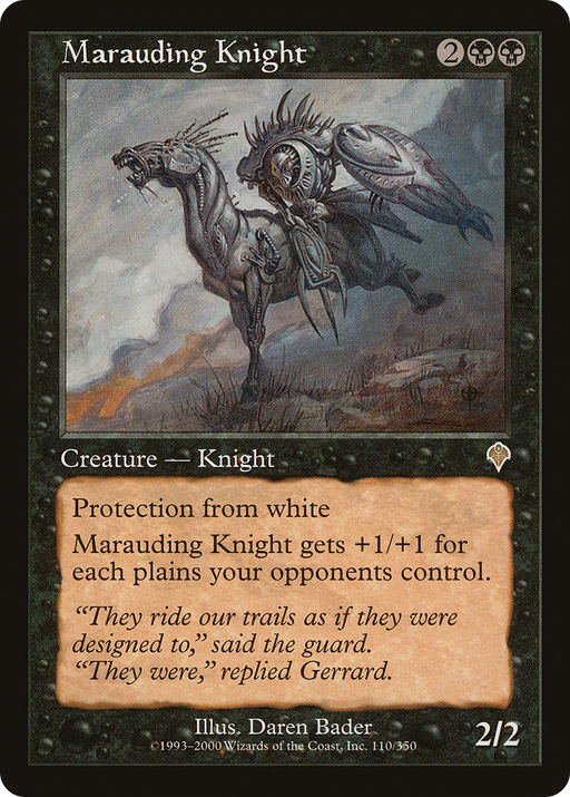 Marauding Knight (INV-110) [Invasion] Foil MTG Single Wizards of the Coast