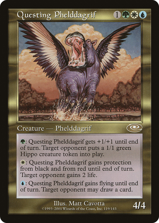 Questing Phelddagrif (PLS-119) [Planeshift] MTG Single Wizards of the Coast