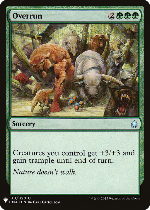 Overrun (LIST-CMA-130) [Mystery Booster] The List MTG Single Wizards of the Coast