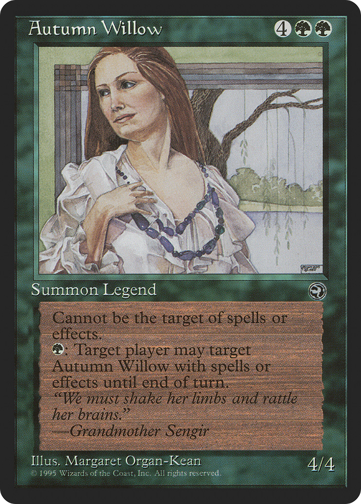 Autumn Willow (HML-) [Homelands] MTG Single Wizards of the Coast