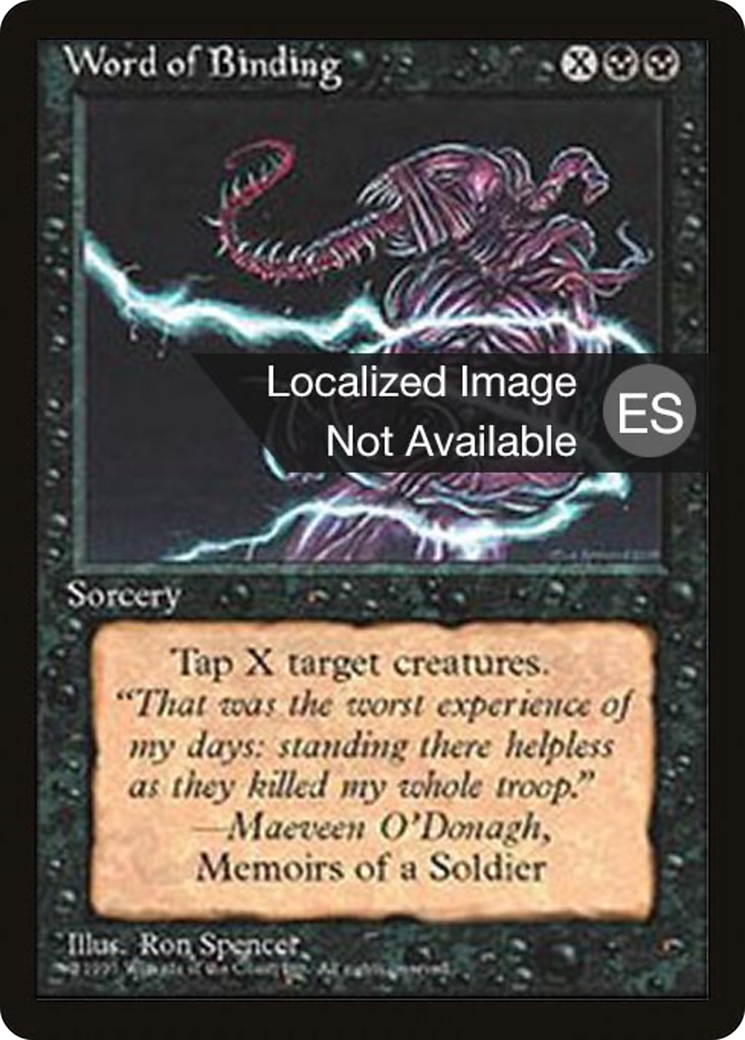 Word of Binding (4BB-172) [Fourth Edition Foreign Black Border] MTG Single Wizards of the Coast