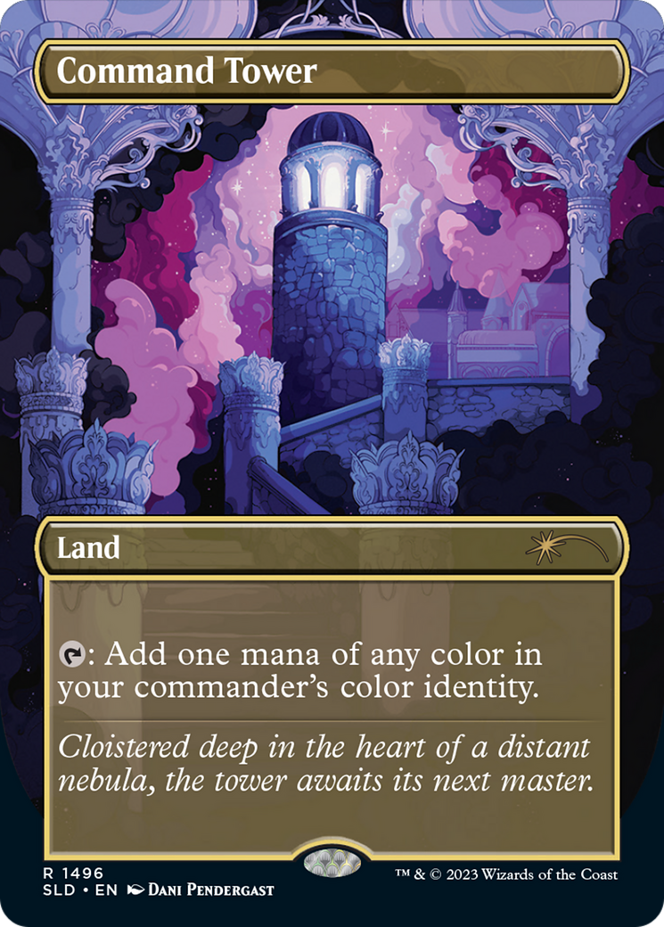 Command Tower (1496) (SLD-1496) [Secret Lair] Drop (Borderless) MTG Single Wizards of the Coast