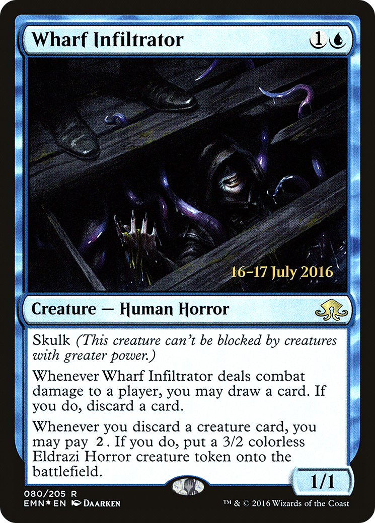 Wharf Infiltrator (PRE-080) [Eldritch Moon Promos] Foil MTG Single Wizards of the Coast