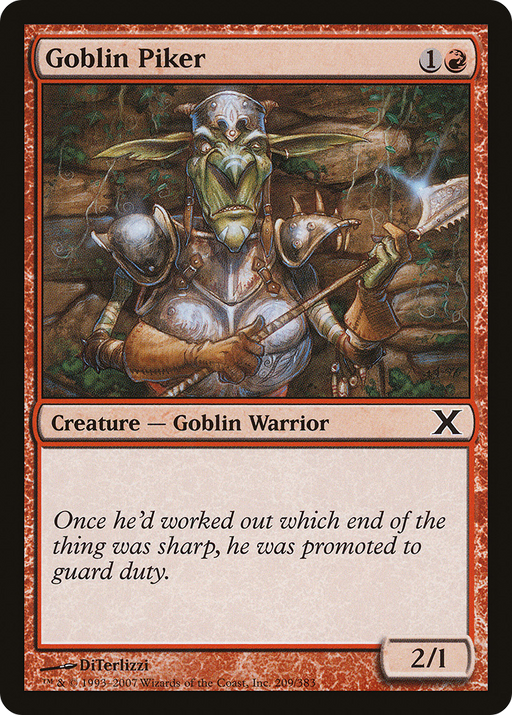 Goblin Piker (10E-209) [Tenth Edition] MTG Single Wizards of the Coast