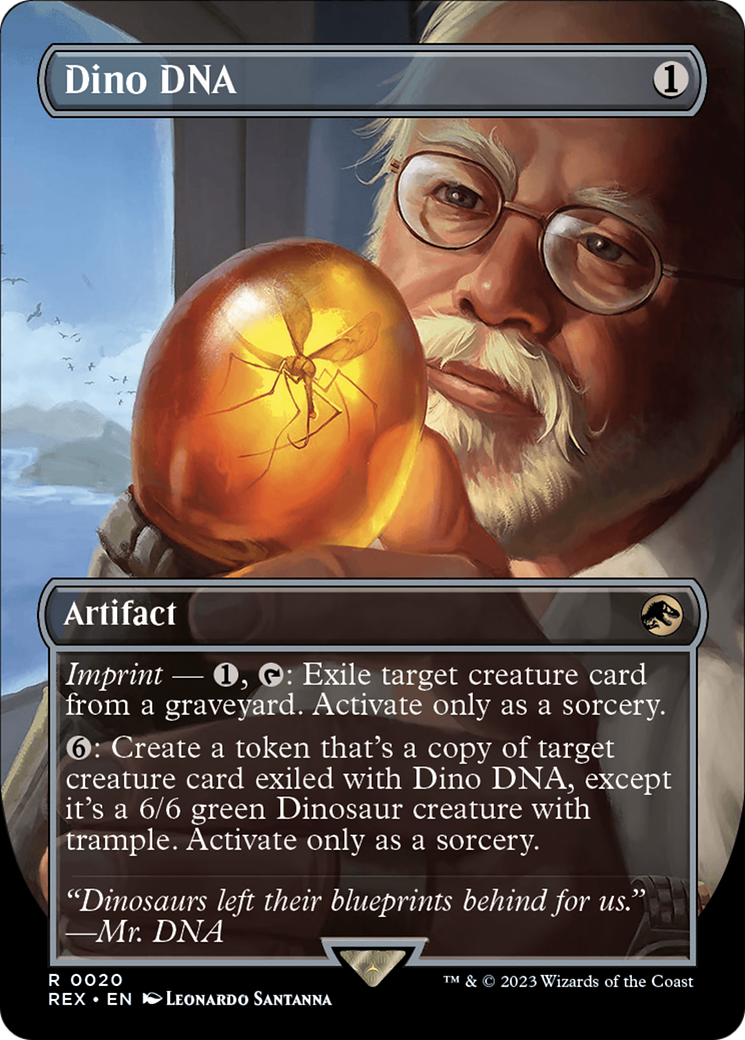 Dino DNA (REX-020) [Jurassic World Collection] (Borderless) MTG Single Wizards of the Coast