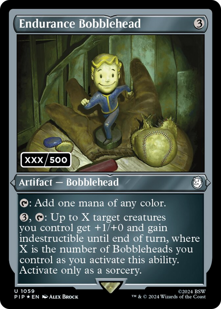 Endurance Bobblehead (Serial Numbered) (PIP-1059) [Fallout] Foil MTG Single Wizards of the Coast