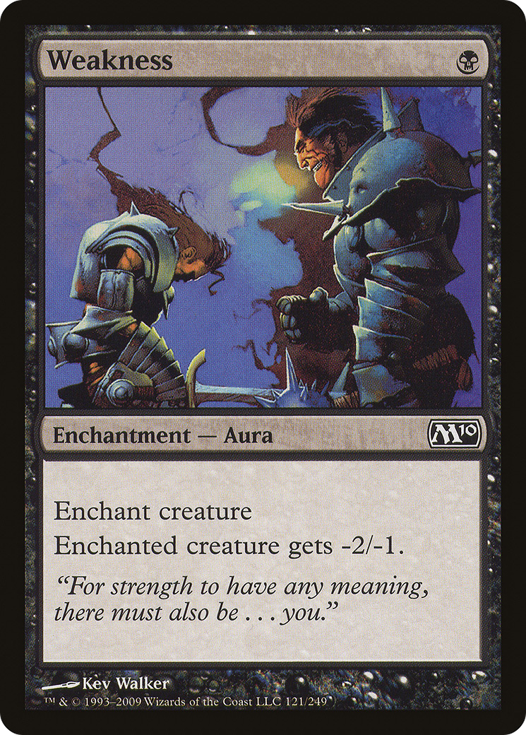 Weakness (M10-121) [Magic 2010] Foil MTG Single Wizards of the Coast