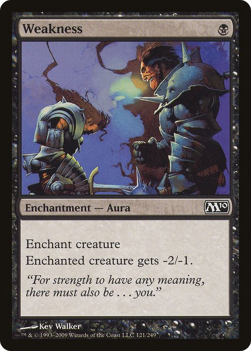 Weakness (M10-121) [Magic 2010] Foil MTG Single Wizards of the Coast