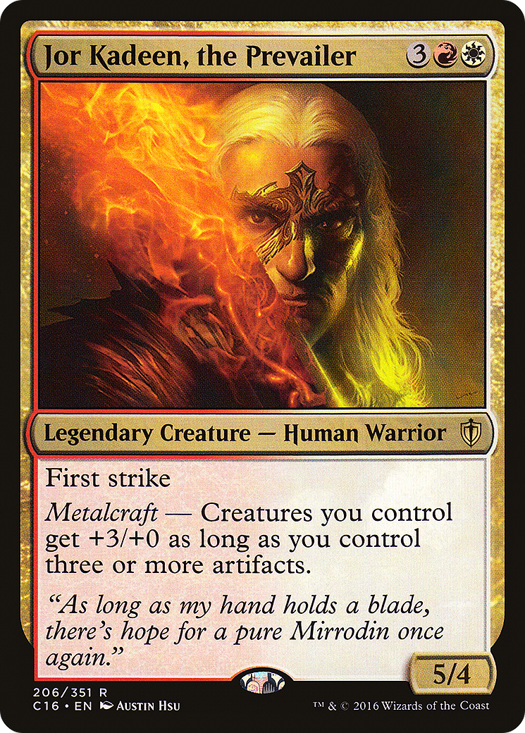 Jor Kadeen, the Prevailer (C16-206) [Commander 2016] MTG Single Wizards of the Coast
