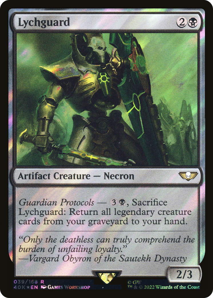 Lychguard (40K-39★) [Warhammer 40,000 Commander] Foil MTG Single Wizards of the Coast