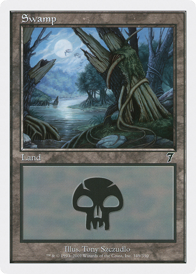 Swamp (349) (7ED-349) [7th Edition] Foil MTG Single Wizards of the Coast