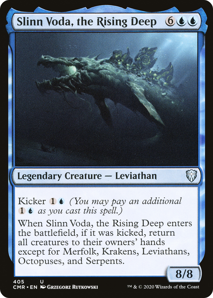Slinn Voda, the Rising Deep (CMR-405) [Commander Legends] MTG Single Wizards of the Coast