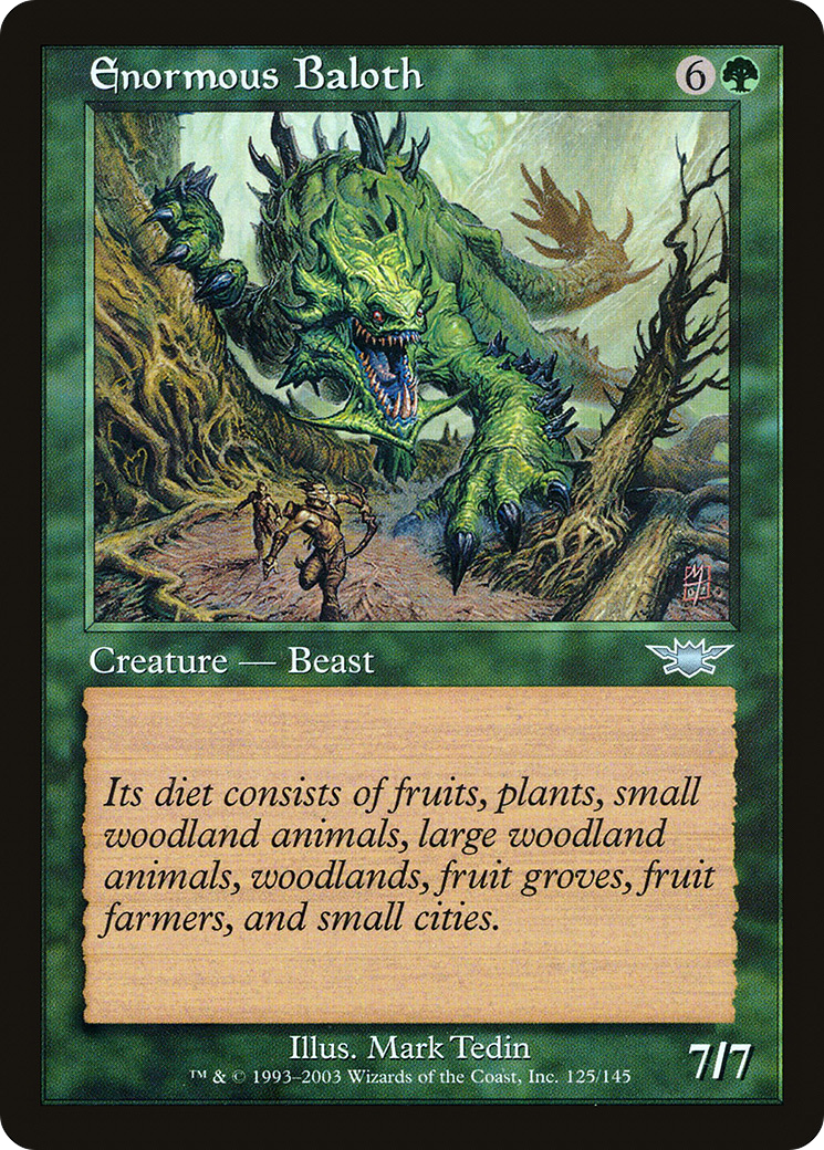 Enormous Baloth (LGN-125) [Legions] MTG Single Wizards of the Coast