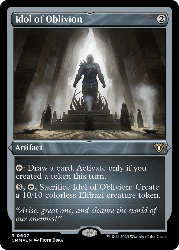 Idol of Oblivion (CMM-607) [Commander Masters] Etched Foil MTG Single Wizards of the Coast