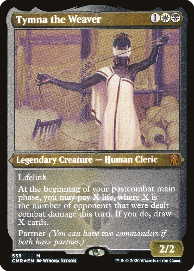 Tymna the Weaver (Foil Etched) (CMR-539) [Commander Legends] Foil MTG Single Wizards of the Coast