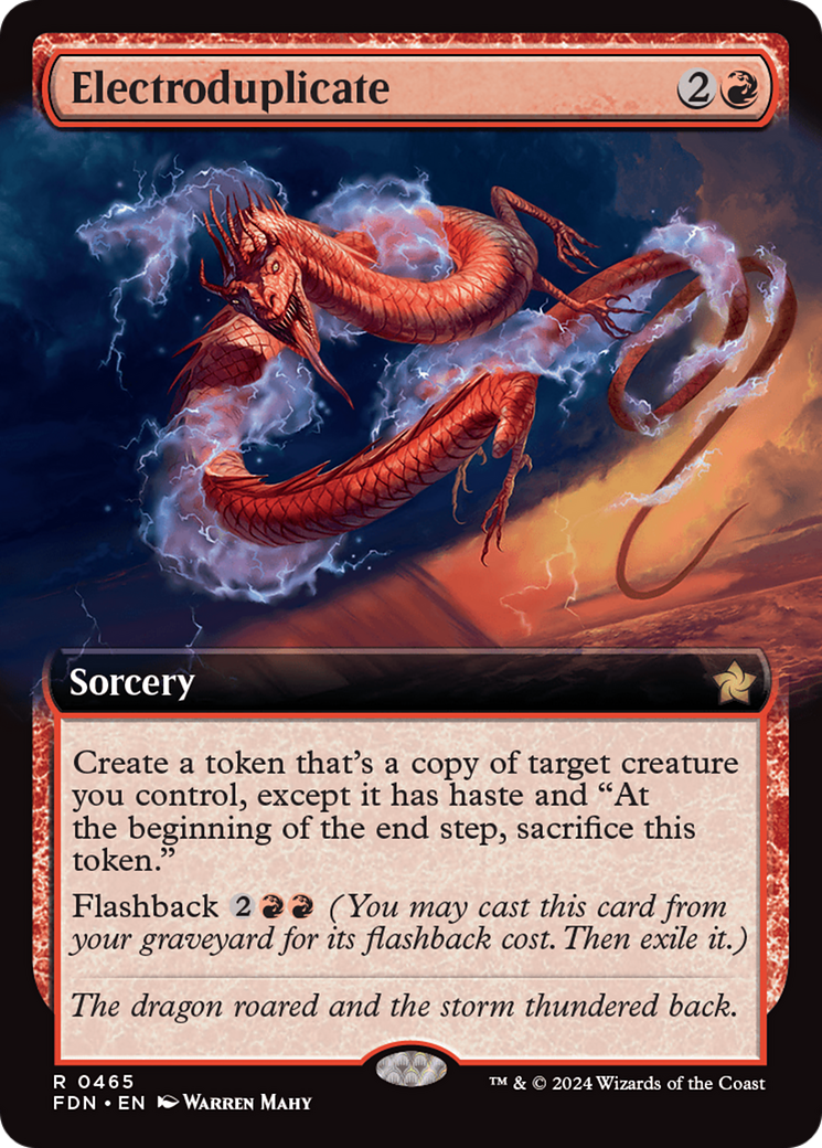 Electroduplicate (FDN-465) [Foundations] (Extended Art) Foil MTG Single Wizards of the Coast