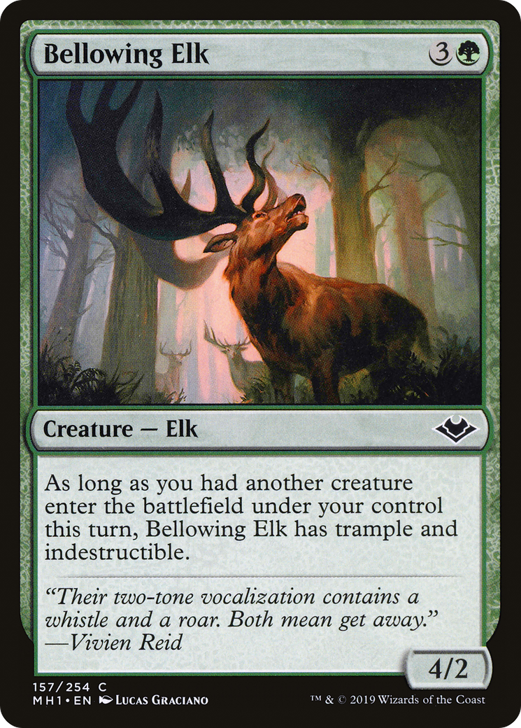 Bellowing Elk (MH1-157) [Modern Horizons] MTG Single Wizards of the Coast
