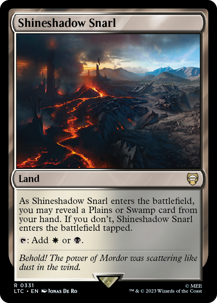 Shineshadow Snarl (LTC-331) [Tales of Middle-earth Commander] MTG Single Wizards of the Coast