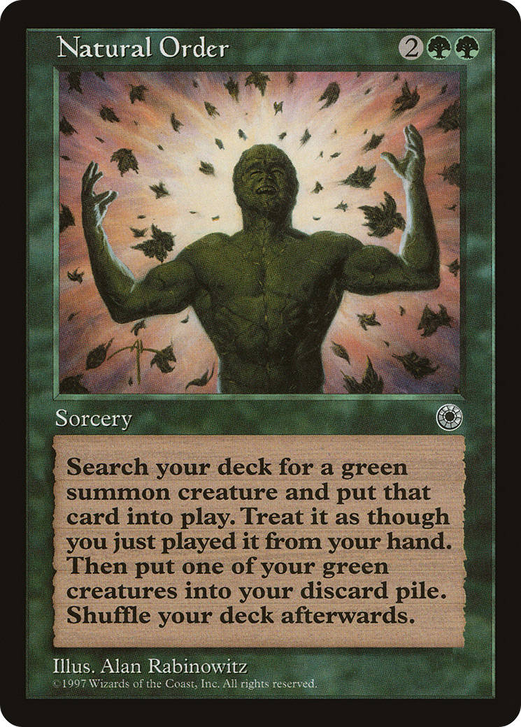 Natural Order (POR-175) [Misc] Portal MTG Single Wizards of the Coast