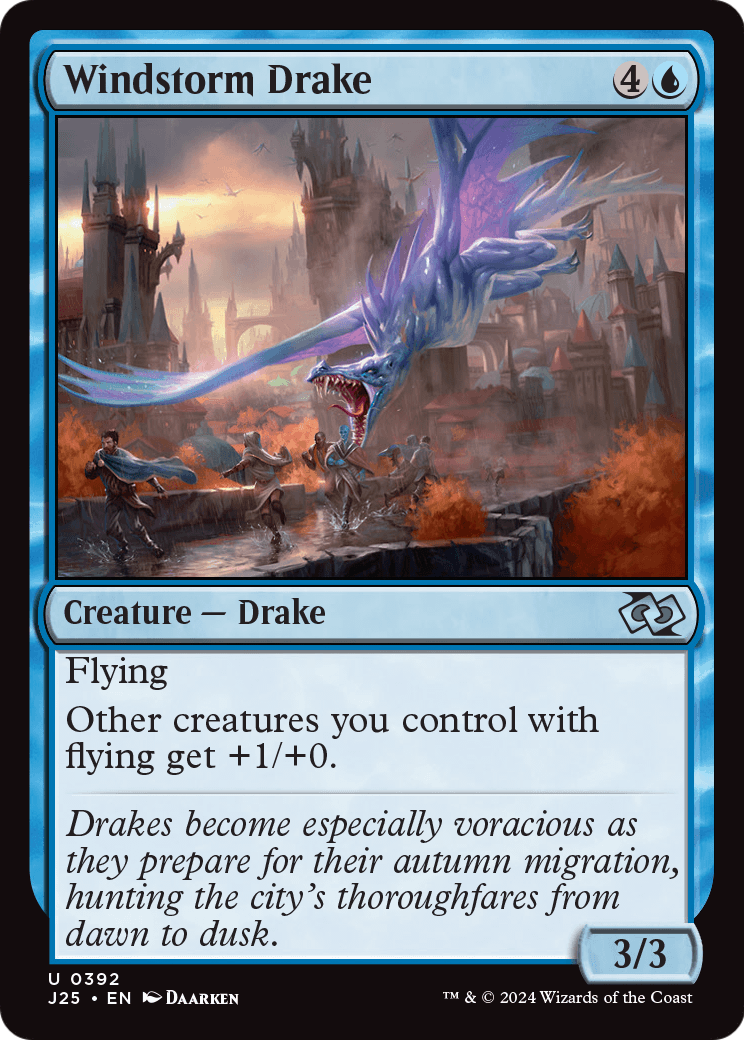 Windstorm Drake (J25-392) [Foundations Jumpstart] MTG Single Wizards of the Coast