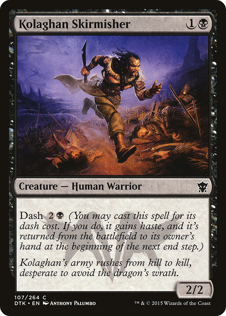 Kolaghan Skirmisher (DTK-107) [Dragons of Tarkir] Foil MTG Single Wizards of the Coast