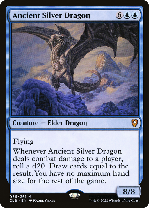 Ancient Silver Dragon (CLB-056) [Commander Legends: Battle for Baldur's Gate] MTG Single Wizards of the Coast