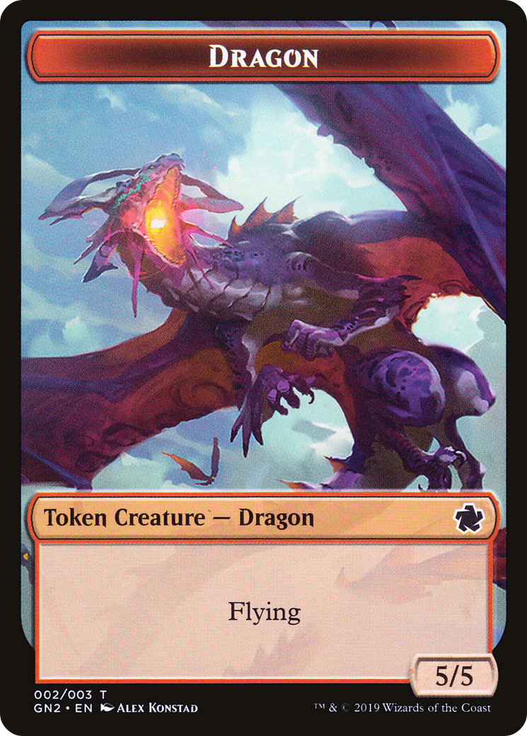 Dragon (TGN2-002) [Tokens] Game Night 2019 Tokens MTG Single Wizards of the Coast