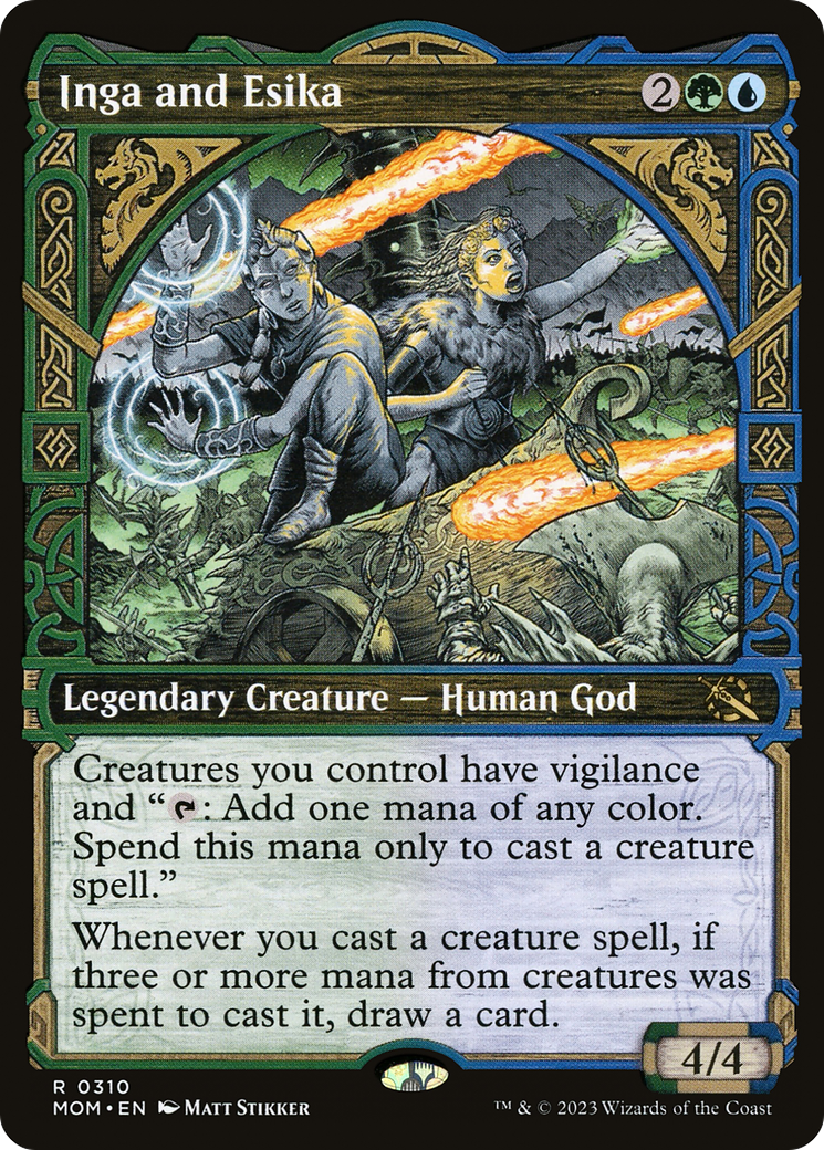 Inga and Esika (MOM-310) [March of the Machine] (Showcase) MTG Single Wizards of the Coast