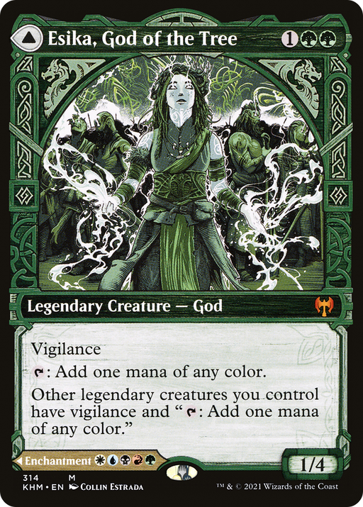 Esika, God of the Tree (KHM-314) [Kaldheim] (Showcase) MTG Single Wizards of the Coast