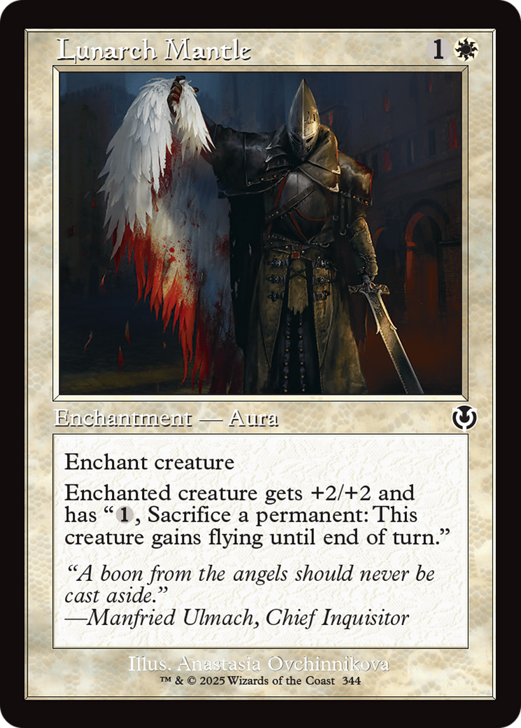 Lunarch Mantle (INR-344) [Innistrad Remastered] Foil MTG Single Wizards of the Coast