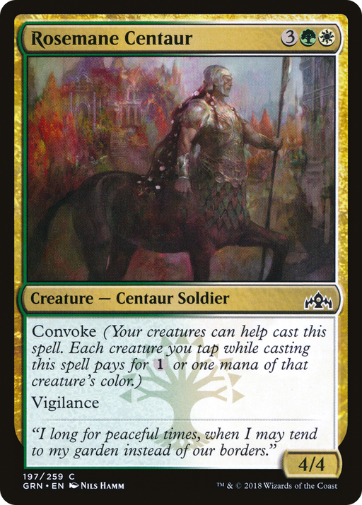 Rosemane Centaur (GRN-197) [Guilds of Ravnica] MTG Single Wizards of the Coast