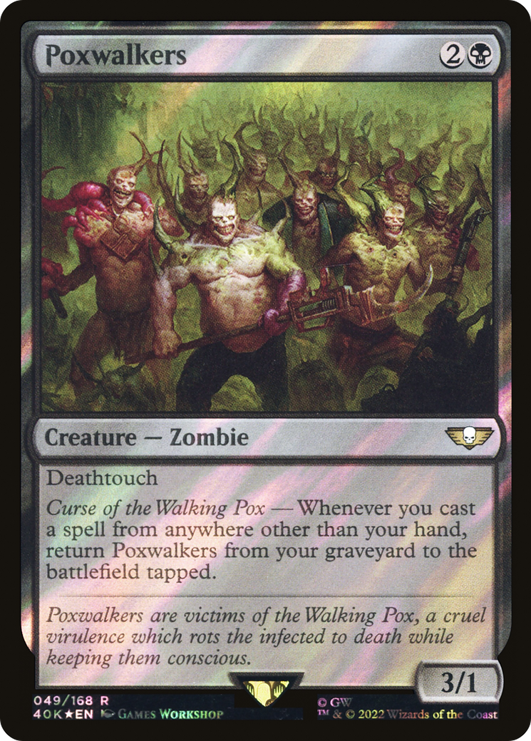 Poxwalkers (40K-49★) [Warhammer 40,000 Commander] Foil MTG Single Wizards of the Coast