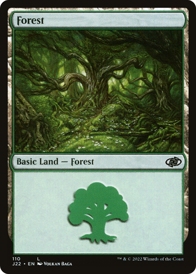 Forest (110) (J22-110) [Jumpstart 2022] MTG Single Wizards of the Coast