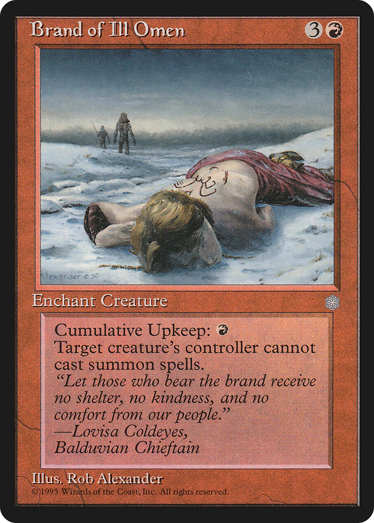 Brand of Ill Omen (ICE-177) [Ice Age] MTG Single Wizards of the Coast