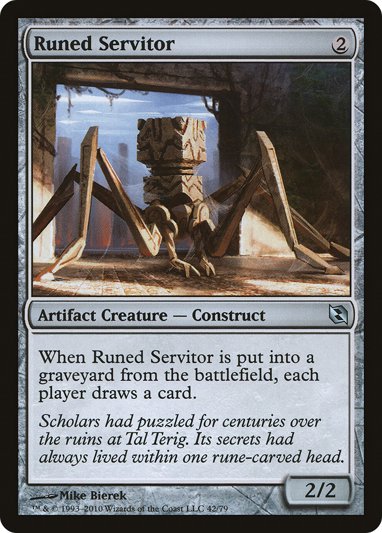 Runed Servitor (DDF-042) [Misc] Duel Decks: Elspeth vs. Tezzeret MTG Single Wizards of the Coast